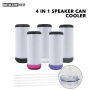 Wealthysub China warehouse sublimation 4 in 1 speaker can cooler